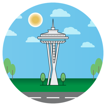 Seattle Washington  Illustration