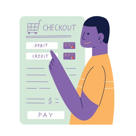An Informative Illustration Showcasing A User Confidently Making A Payment Using A Credit Card Or Other Convenient Payment Methods Ensuring A Secure And Hassle Free Transaction Illustration