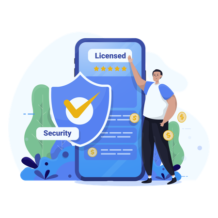 Secure application Illustration