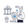 secure banking illustration free download