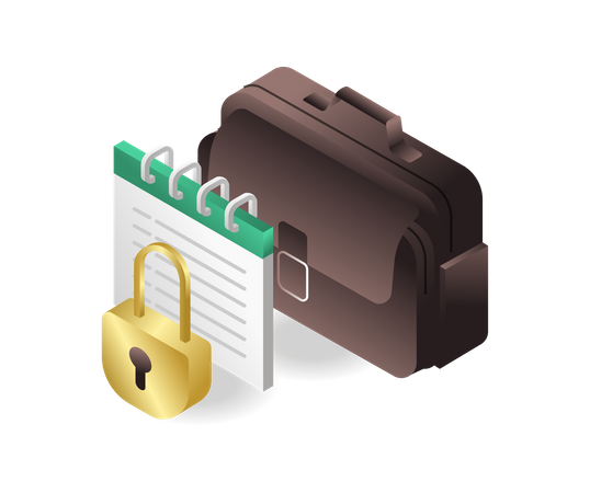 Secure business case  Illustration