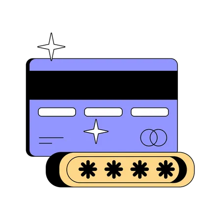 Secure Card  Illustration