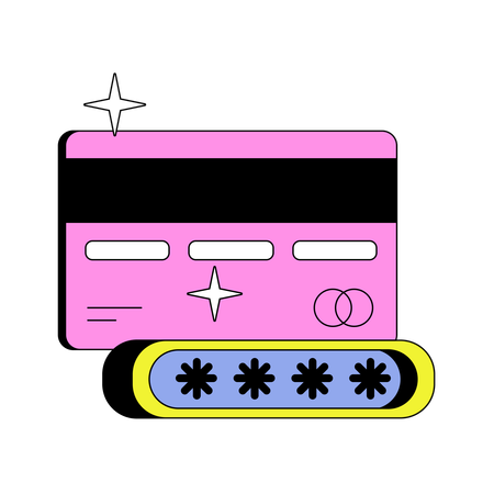 Secure Card  Illustration