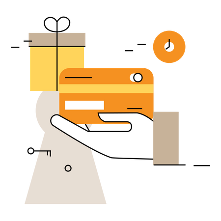 Secure card payment Illustration
