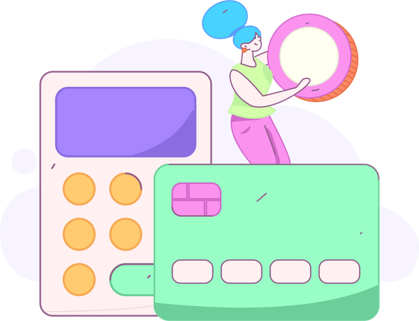 Secure Card Payment  Illustration