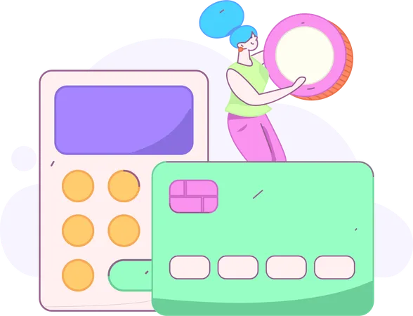 Secure Card Payment  Illustration