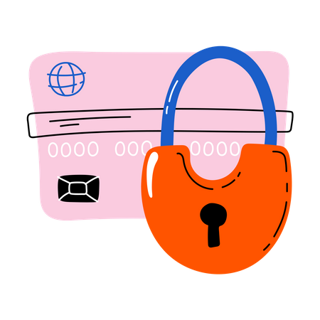 Secure Card Payment  Illustration