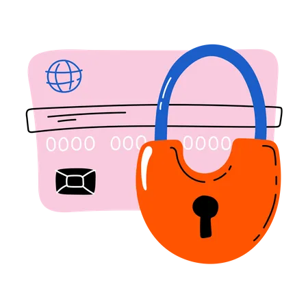 Secure Card Payment  Illustration