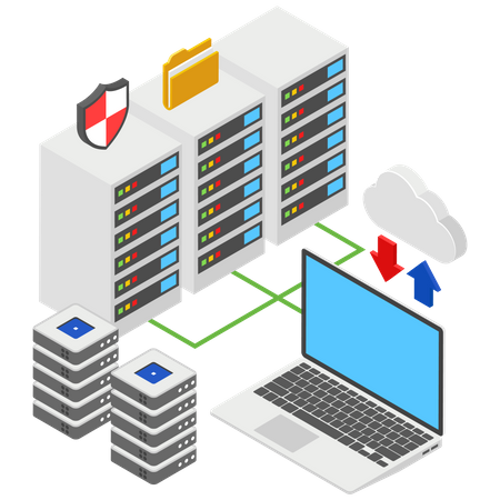 Secure Cloud based Server Access  Illustration