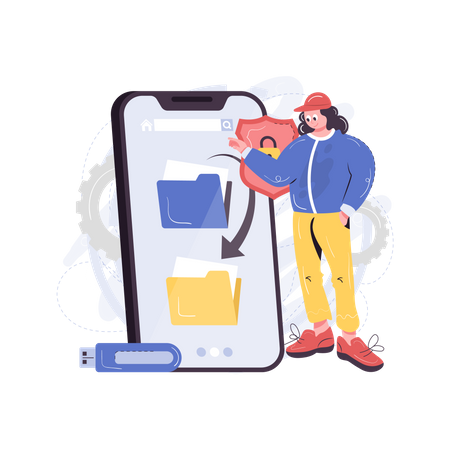 Secure Data Exchange  Illustration