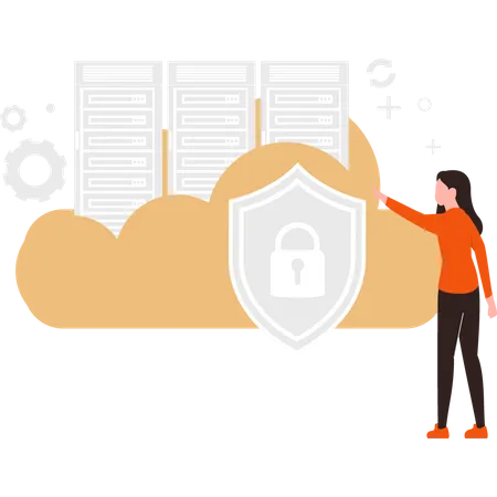 Secure data server  Illustration