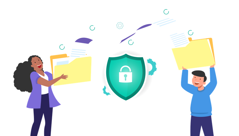 Secure data sharing  Illustration