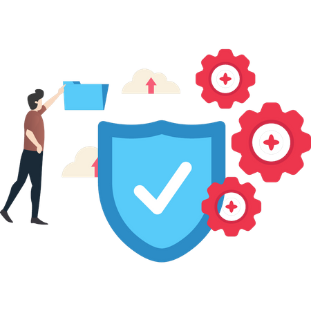 Secure Data Storage  Illustration