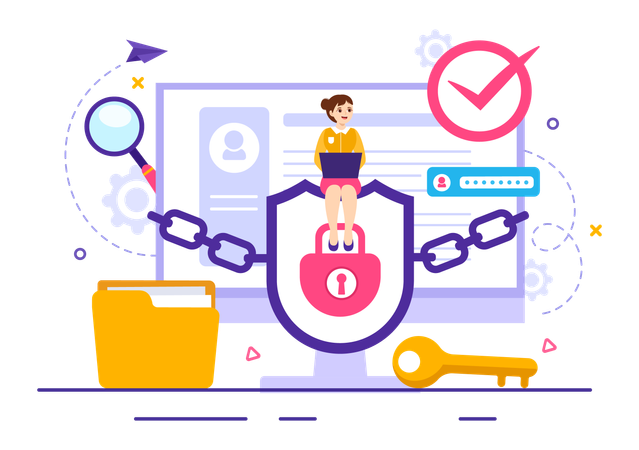 Secure Data Transfer  Illustration