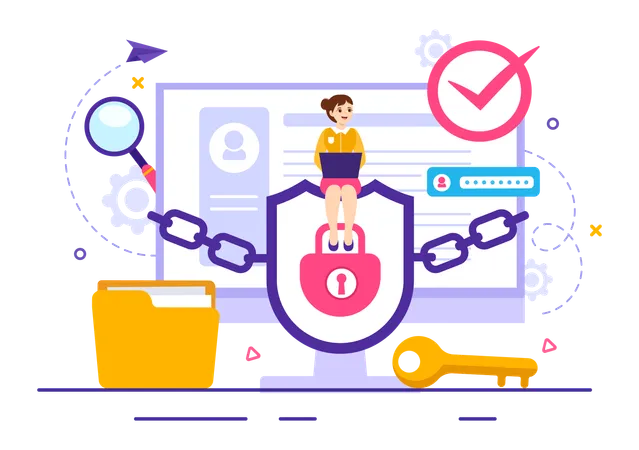 Secure Data Transfer  Illustration