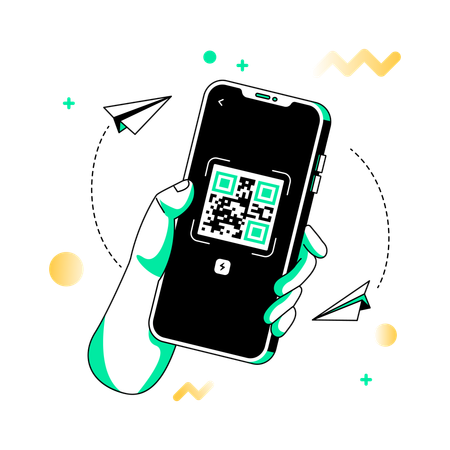 Secure Data Transmission Using QR Codes  Illustration