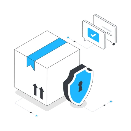 Secure Delivery  Illustration