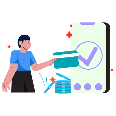 Secure Digital Payments  Illustration