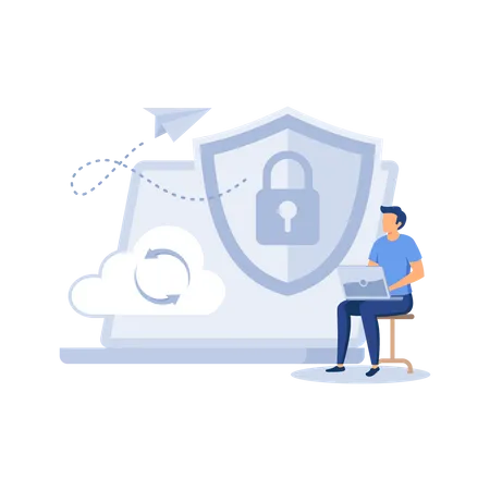 Secure file sharing exclusive  Illustration