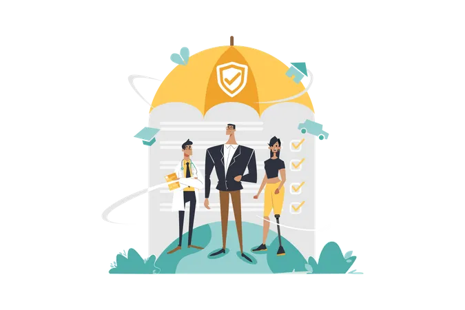 Secure Insurance Policy  Illustration