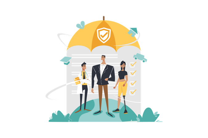 Secure Insurance Policy  Illustration