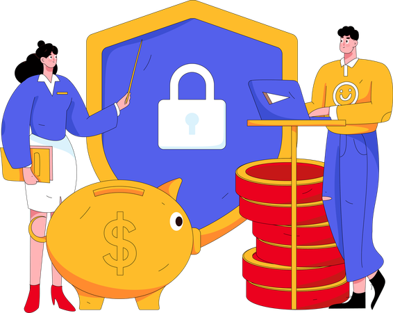 Secure investment  Illustration