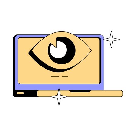 Secure Iris Scan  Illustration