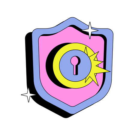 Secure Lock  Illustration