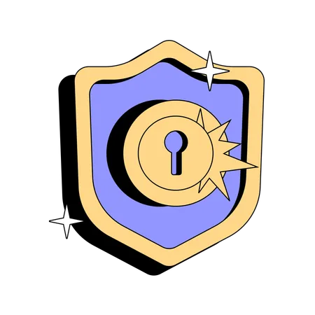 Secure Lock  Illustration