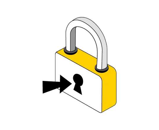 Secure Login Access  Illustration