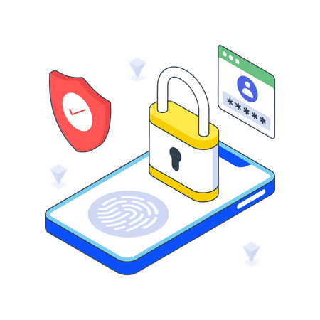 Secure Login  Illustration