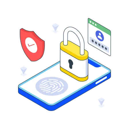 Secure Login  Illustration