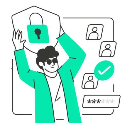 Secure Login Protocols  Illustration