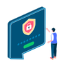 illustrations for secure chat