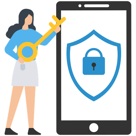 Secure Mobile Account Illustration