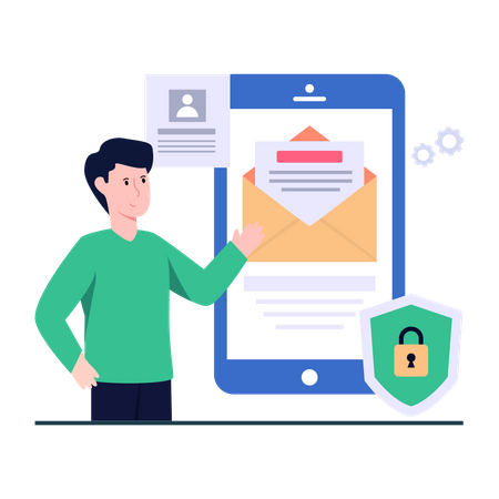 Secure Mobile Mail  Illustration