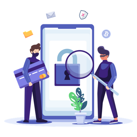 Secure mobile payment  일러스트레이션