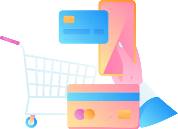 Secure Online Payment  Illustration