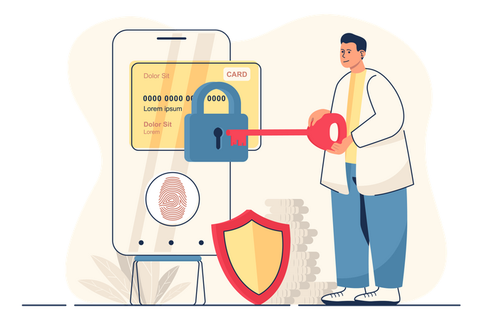 Secure payment Illustration