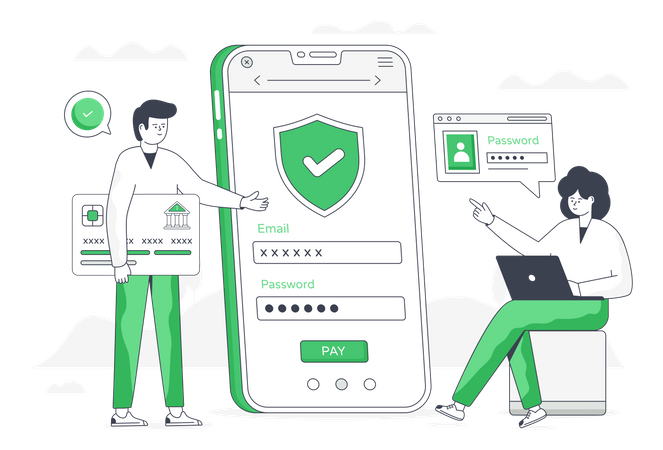 Secure Payment  Illustration