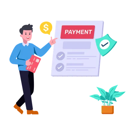 Secure Payment  Illustration