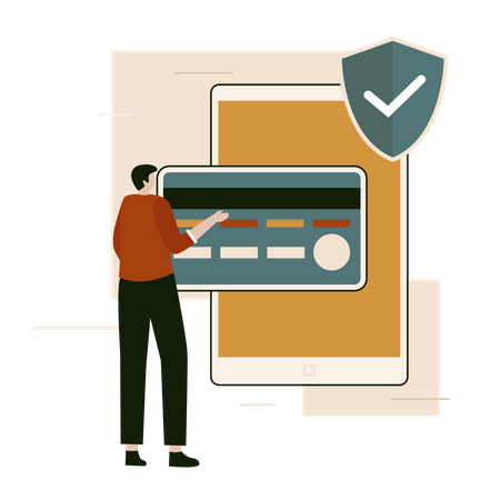 Secure payment  Illustration