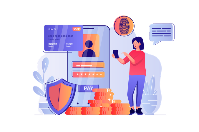 Secure payment  Illustration