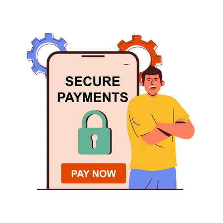 Secure Payment  Illustration