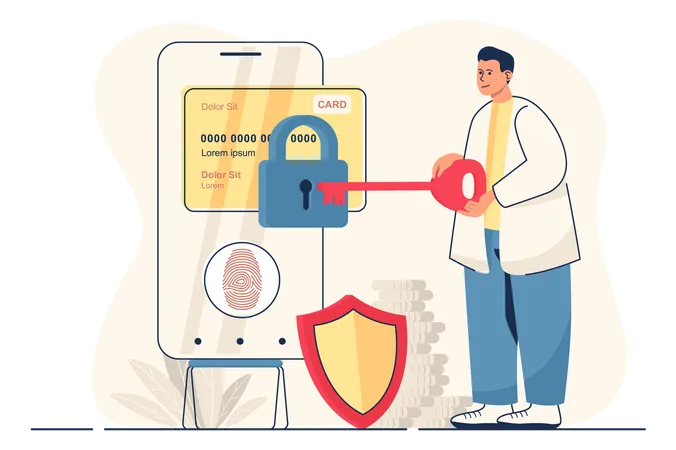 Secure payment  Illustration