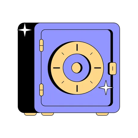 Secure Safebox  Illustration