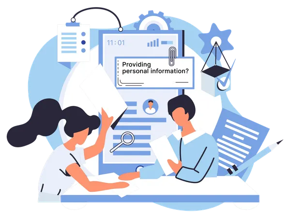 Secure storage and authentication are key to keeping personal data confidential  Illustration