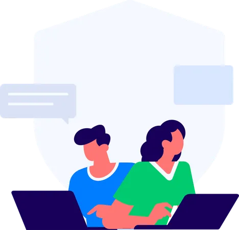 Secure task on website  Illustration