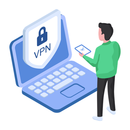 Secure Vpn  Illustration