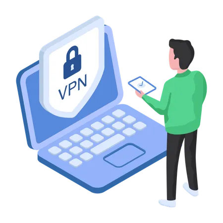 Secure Vpn  Illustration